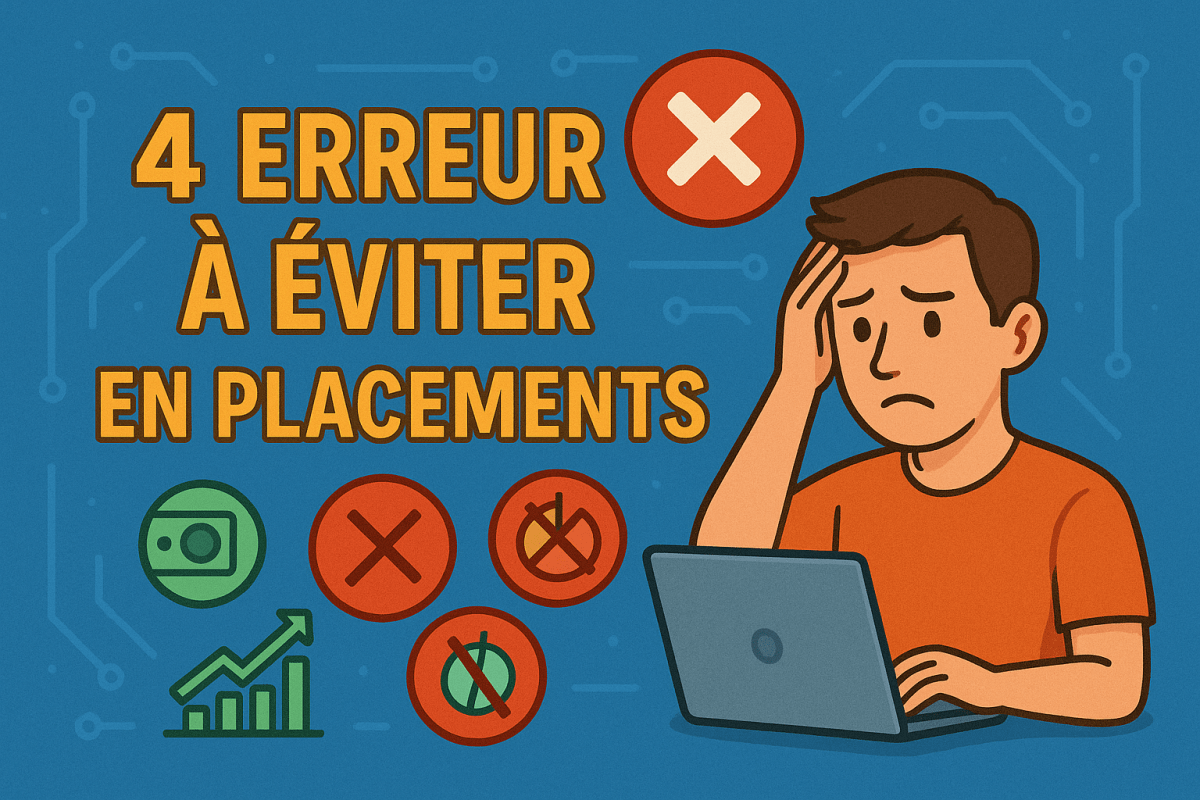 4 ERREURS à éviter avec tes placements et investissments&nbsp;!